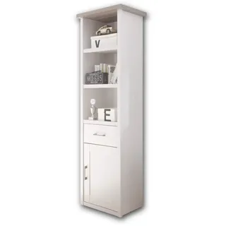 Begabino Standregal Luca 60 x 201 cm Dekor Weiß