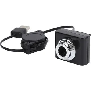 Cocosity Webcam-Kamera USB 2.0 12 Mio. Clipon – HD-DREHSTÄNDER [KLARE Stimme] (Silver)