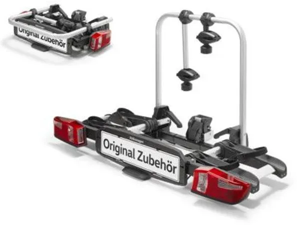 Volkswagen Fahrradträger Premium für die Anhängervorrichtung für 2 Fahrräder fal