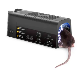 Elektrische Mäuse- & Rattenfalle  für Innenbereich | Drahtlos | Sofortige Wirkung | Wiederaufladbar | Sicher, Hygenisch & Langlebig | Vulpes Goods
