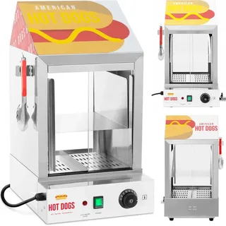 Royal Catering Hot Dog Steamer 100 Würstchen 25 Brötchen 1.000 W Erhitzer