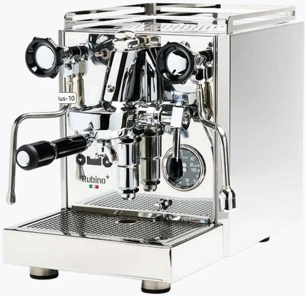 Quick Mill Rubino Plus Siebträgermaschine Edelstahl