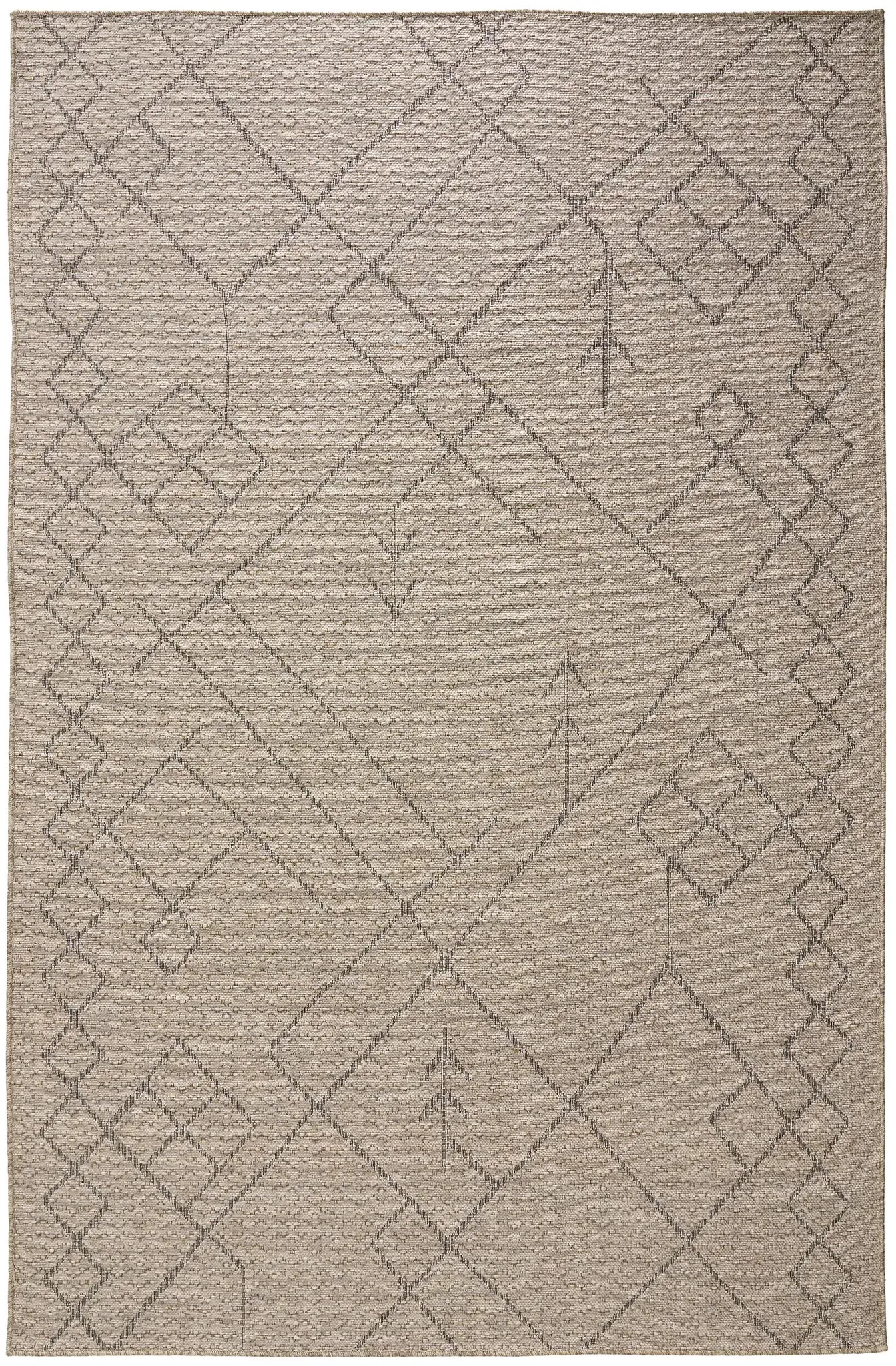 benuta Nest In- & Outdoor-Teppich Naoto Beige 160x230 cm - Teppich für Balkon, Terrasse & Garten