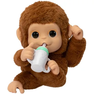 Moose Little Live Pets My Baby Monkey: Interaktiver Spielzeugaffe Mango mit über 50 Geräuschen und Reaktionen
