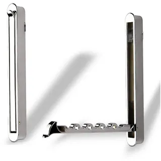 SO-TECH® Klapphaken Design Garderoben Klapphaken ZILLY BA 96-128 mm, (1-St) silberfarben 14 cm