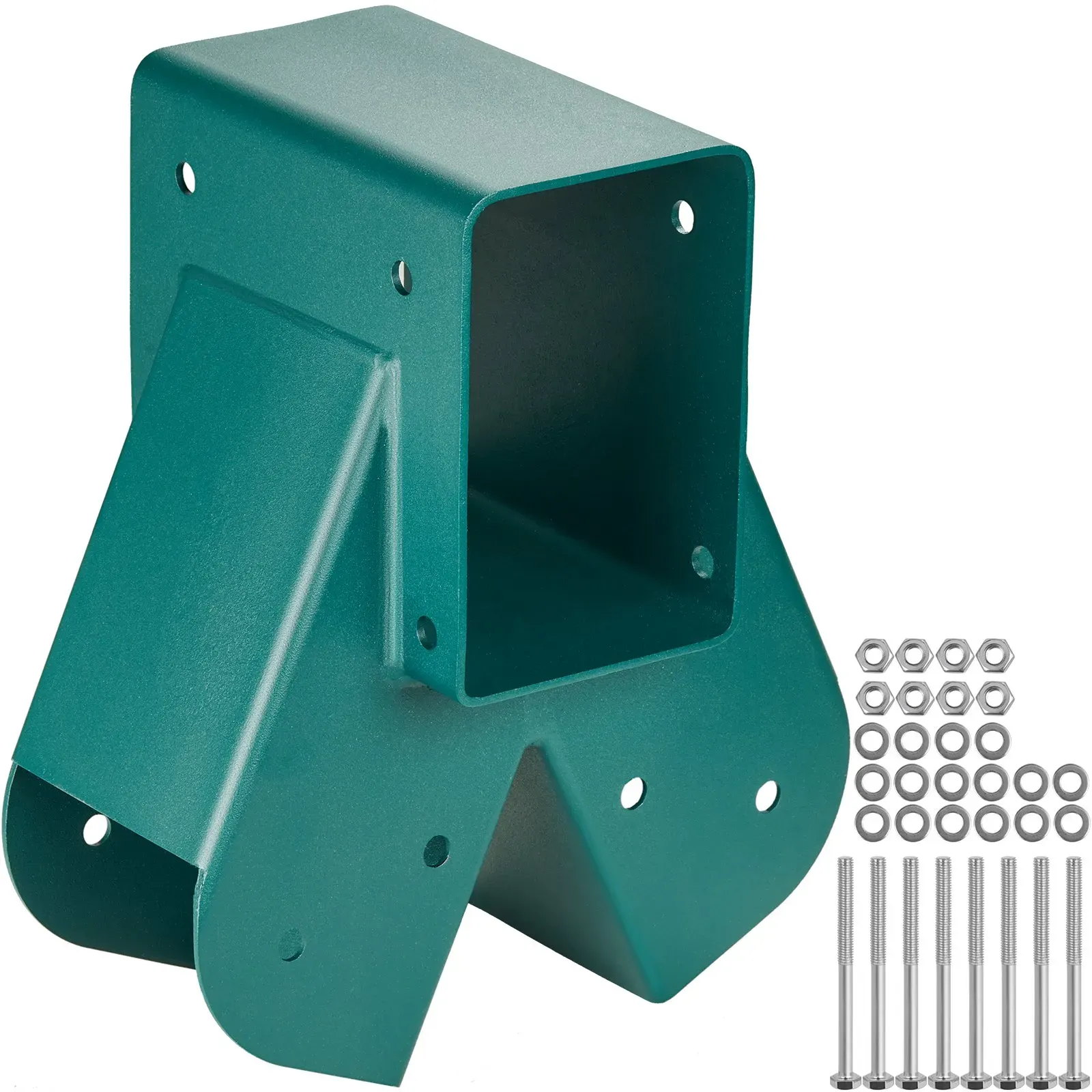 VEVOR 1 Stk. Schaukelverbinder 160 x 235 x 280 mm Schaukelwinkel Kohlenstoffstahl Pulverbeschichtet Wandverbinder Holzverbinder Kantholz Grün Vierkant Schaukelverbinder Eckverbinder für Gartenschaukel