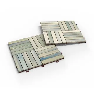 iWerk Holzfliese Akazie Stone Grau 30 x 30 x 1,5 cm 10 St.