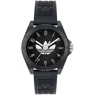 Adidas Unisex Uhr PROJECT FOUR Kunststoff schwarz AOST24568