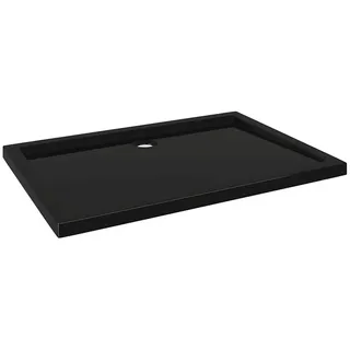 vidaXL Duschtasse ABS Rechteckig Schwarz 70x100 cm