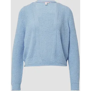 QS Strickjacke aus Bändchengarn hellblau XL