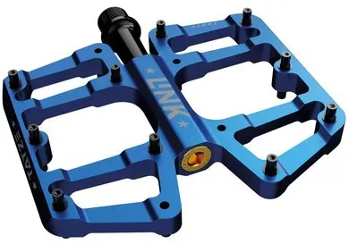 TATZE Flatpedal LINK Stahlachse - Uni., blau