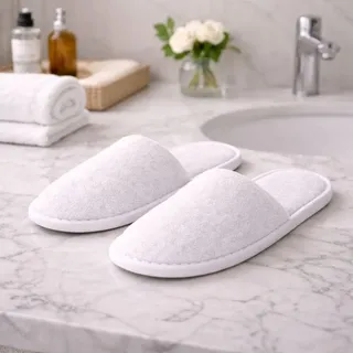 Hausschuhe - Pantoffeln - Weiß - Einheitsgröße - Wellness Schuhe - Rutschfest - Weiß - Einheitsgröße