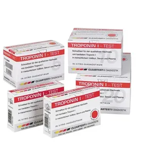 Servoprax Cleartest® Troponin I Vollblut Infarkt-Test 2 Stück