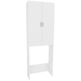 Vicco Waschmaschinenschrank Martha Weiß, 64 x 190 cm mit 2 langen Türen
