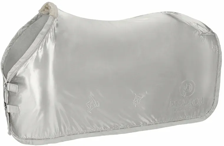 Eskadron SATIN SHOW Abschwitzdecke pearlgrey Platinum 2022, Größe: XL