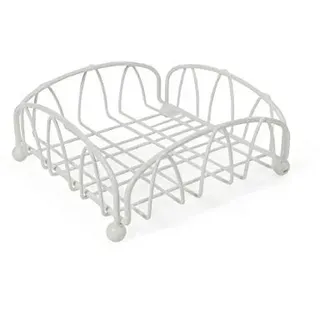 Galileo Casa 5900122 Serviettenhalter, Metall, Weiß, 19,5 x 19,5 cm