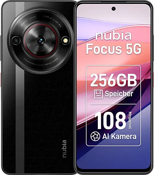 NUBIA Focus 5G 256 GB Black Dual SIM