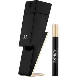 Carolina Herrera Bad Boy Eau De Toilette Spray Set - 100ml And 10ml