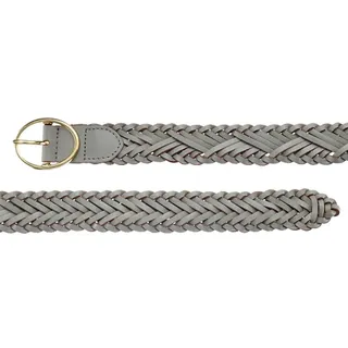 LASCANA Damengürtel Leder grau 100 cm