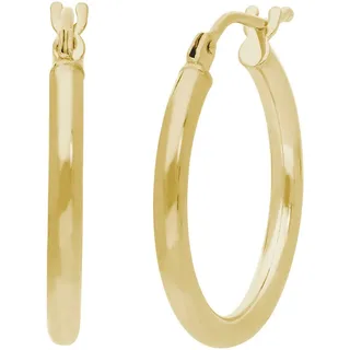 FIRETTI Paar Creolen »Schmuck Geschenk Gold 585 Ohrschmuck Ohrringe«, gelbgoldfarben