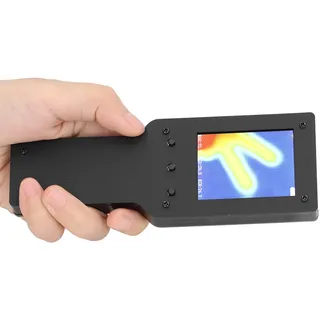 Industrielle Wärmebildkamera, Infrarot-Wärmebildkamera Kamera mit Sichtbarem Licht Pixelauflösung mit Hoher Auflösung, Punkte mit Hoher oder Niedriger Temperatur(Schwarz)