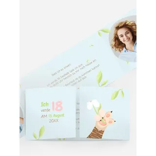 Einladungen zum Geburtstag  selbst gestalten mit Spruch und Fotos im Onlinedesigner bei Meine-Kartenmanufaktur.de