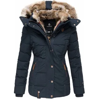 Marikoo Damen Winterjacke Steppjacke Mit Großer Kapuze Nekoo