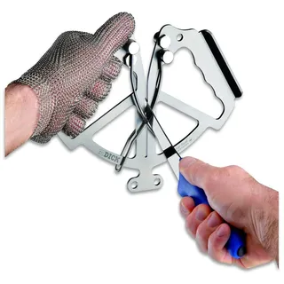 Friedr. Dick F. DICK Messerschärfer, Messerschleifer zum Durchziehen I spezielle Schärfstäbe, immer perfekter Winkel, Edelstahl gehärtet, manuelles einfaches Schärfen Silver Steel HYPERDRILL 90086000