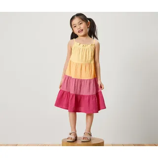 Tchibo - Kinder-Webkleid - Mädchen - Gr. 110/116 - orange