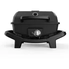 BURNHARD Gasgrill Wayne, mit Aludruckguss Brennkammer inkl. Abdeckhaube, Campinggrill Gas - Tischgrill mit Deckel schwarz 63.5 cm x 64 cm