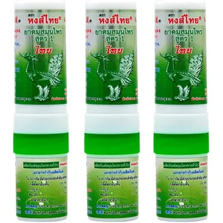 Hong Thai Traditional Herbal Aroma Riechstifte 100% Natürlich Grün 3 Stück