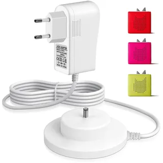 9V Ladekabel für Toniebox, Ladestation Kompatibel mit Tonie-Box, Sechsschichtiger Sicherheitsschutz, die für Toniebox Ladekabel Original Ersetzen, 1.8M, Mit Bas