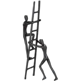 Casablanca modernes Design Gilde Design Skulptur Figut - Teamwork - Eisen - braun - Höhe 23,5 cm