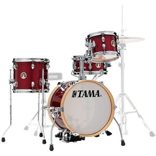 Tama Club Jam Flyer Kit 4 Piece Shell Pack, Candy Apple Mist