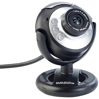 Somikon USB Videokamera: Hochauflösende USB-Webcam mit 6 LEDs, HD-Video (1280 x 1024 Pixel)