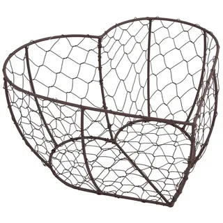 Riffelmacher Herz Metallkorb 08212 | 26 x 13 cm - Drahtkorb