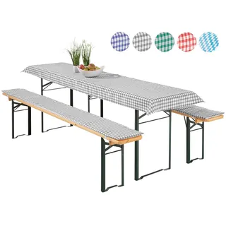 heimtexland Bierbankauflage 70 x 220 cm grau 3-tlg.