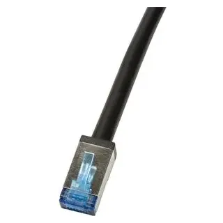 Logilink Netzwerkkabel Patchkabel CAT 6a S/FTP 40.00m Schwarz Geschirmt, UV-Beständig, Ölbeständig 1St.
