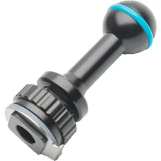 Nauticam Kugeladapter *lang* auf Coldshoe - Long strobe mounting ba...
