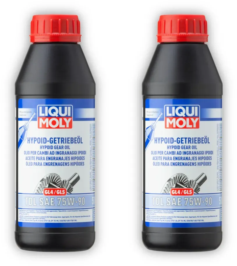 2x Getriebeöl LIQUI MOLY 1406 Hypoid Getriebe Öl (GL4/5) TDL SAE 75W-90 Öl 500ml