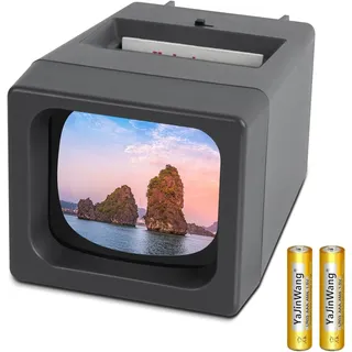 TCNEWCL 35mm Diabetrachter für alte Dias, Dia-Betrachter 2X Vergrößerung LED