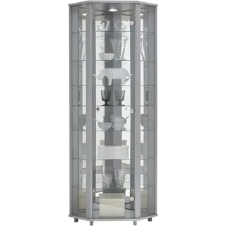 fif Möbel Eckvitrine TRIO 172 x 0 x 0 cm Silber