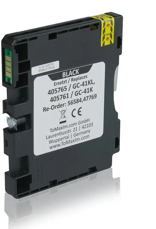 Kompatibel zu Ricoh 405765 / GC-41KL Gelkartusche, schwarz