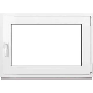Framex Kellerfenster Fenster Kunststofffenster Weiß Breite x Höhe 100 x 60 cm (1000 x 600 mm) 2fach (32 mm) Dreh Kipp DIN Rechts - Premium - Weiß