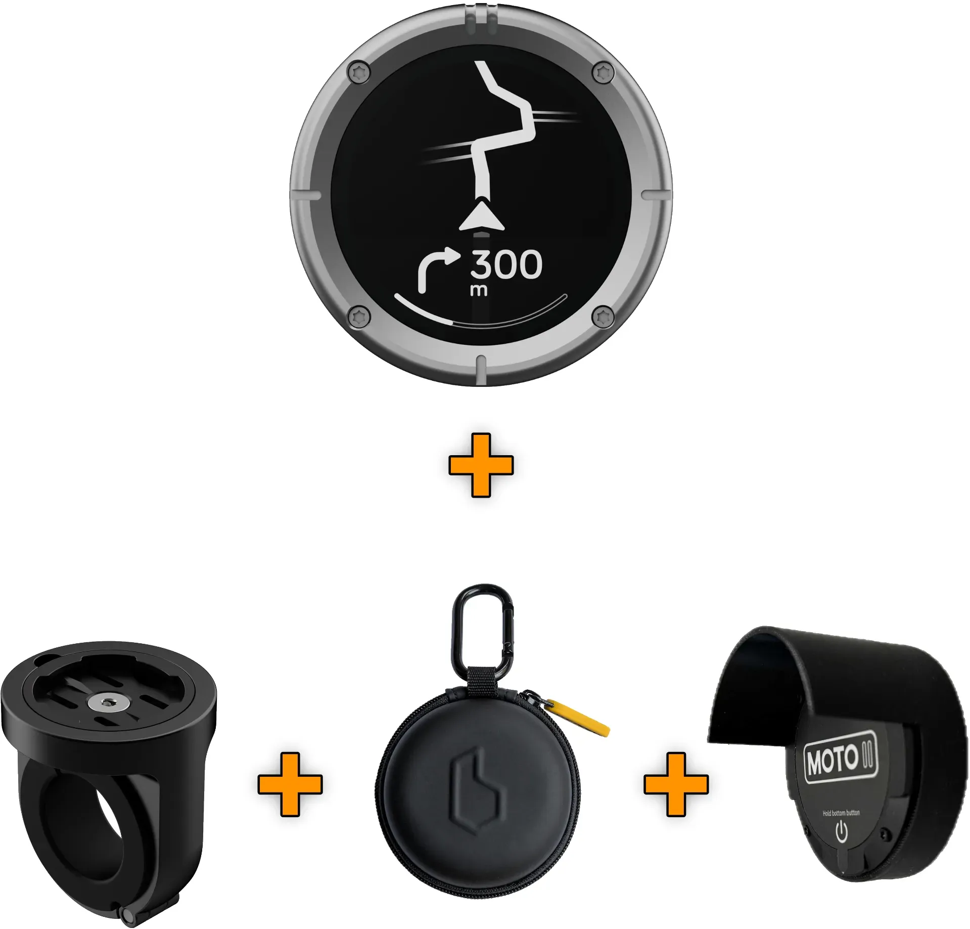 Beeline Moto II metal silber Premium Bundle