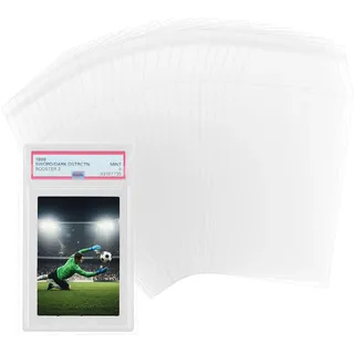 Tolesum 100 Stück Schutzhüllen für PSA Graded Slabs (86 x 140 mm) - Kristallklare Premium Card Sleeves, Staubschutz & Kratzfest, Hochwertige PP-Hüllen für PSA Graded Trading Cards
