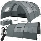 tectake® Tunnelzelt, für 6 Personen, 4 Fenster mit Moskitonetzen, 350 x 480 x 195 cm