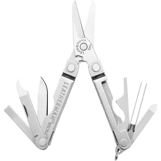 Leatherman Micra - Edelstahl-Schlüsselanhänger Multi-Tool mit Federschere und 9 Werkzeugen - Edelstahl