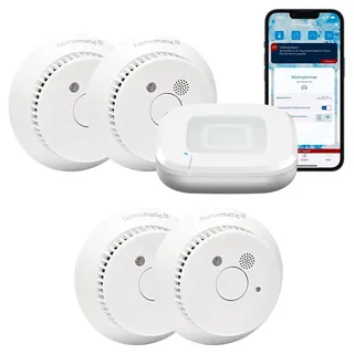 Homematic IP Starter Set Rauchwarnmelder Weiß inkl. Access Point 1 St.