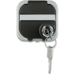 REV Ritter REV AquaTop, Feuchtraumsteckdose, IP44 Steckdose mit abschließbarem Deckel,
